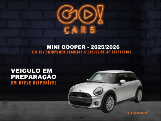 MINI COOPER 2.0 16V TWINPOWER GASOLINA S EXCLUSIVE 4P STEPTRONIC MINI COOPER 2.0 16V TWINPOWER GASOLINA S EXCLUSIVE 4P STEPTRONIC
